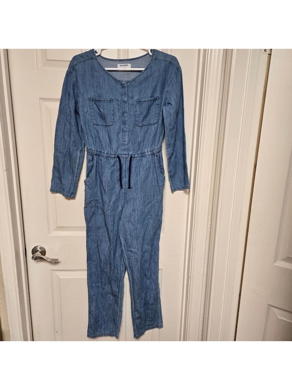 Old Navy Denim Drawstring Utility Jumpsuit XXL 18 - Picture 12 of 15